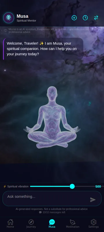 Musa AI spiritual guide chat